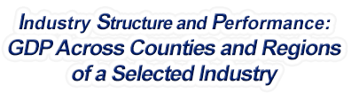 Michigan - Gross Domestic Product Across Counties and Regions of a Selected Industry
